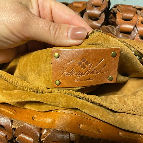 Patricia Nash Pisticci Flapover - Leather Woven Crossbody - Picture 2 of 2